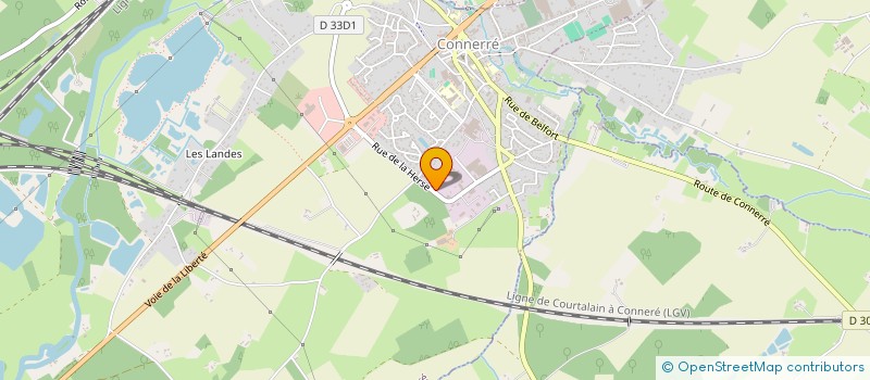 localisation de l'entreprise SOC NOUVELLE FRESNAIS BERGE à CONNERRE