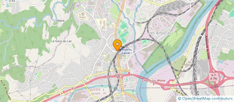 localisation de l'entreprise SOC NOUVELLE GARAGE DU NORD à GIVORS