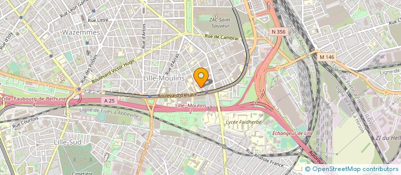 localisation de l'entreprise SOC NOUVELLE GARAGE JANSSENS à LILLE