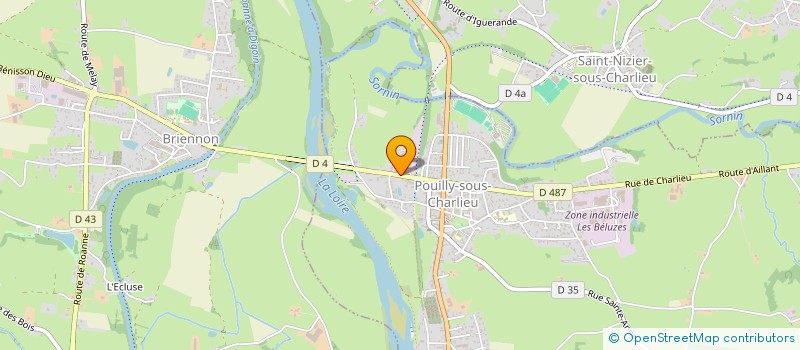localisation de l'entreprise SOC NOUVELLE GRIZARD à POUILLY-SOUS-CHARLIEU
