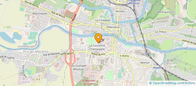 localisation de l'entreprise SOC NOUVELLE IMPRIMERIE MODERNE à CHARLEVILLE-MEZIERES