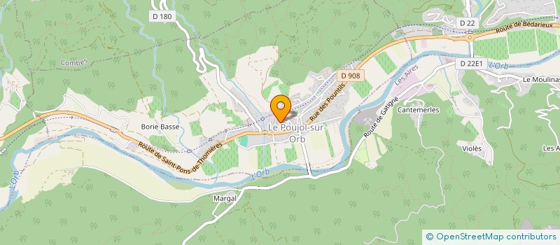 localisation de l'entreprise SOC NOUVELLE LE CHATEAU à LE POUJOL-SUR-ORB