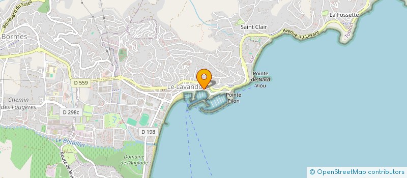 localisation de l'entreprise SOC NOUVELLE LES EMBRUNS à LE LAVANDOU