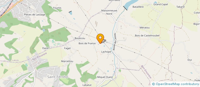 localisation de l'entreprise SOC NOUVELLE LOCAGEN à CASTELCULIER