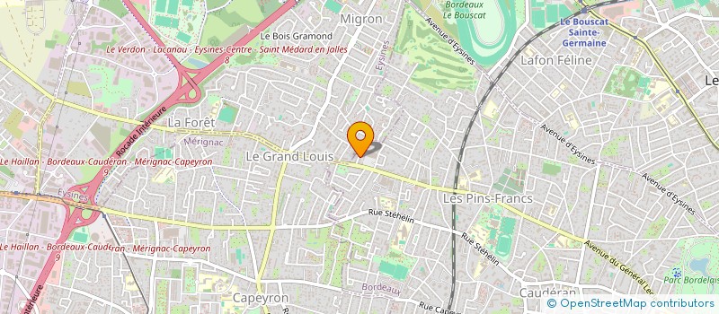 localisation de l'entreprise SOC NOUVELLE MAISONS PIERRE DE LA GRANGE à BORDEAUX