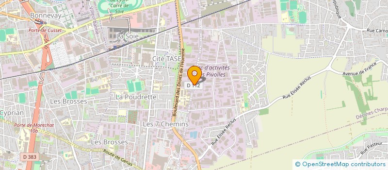 localisation de l'entreprise SOC NOUVELLE MAP INJECTION PLASTIQUE à DECINES-CHARPIEU