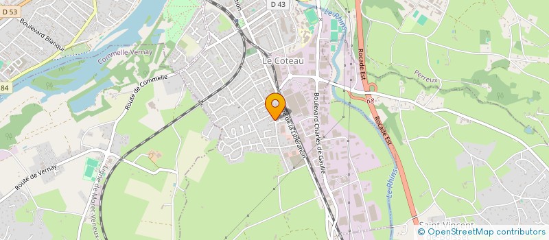 localisation de l'entreprise SOC NOUVELLE MEUBLES DANIEL VERNAY  PERREUX