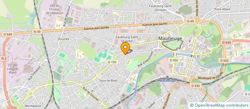 localisation de l'entreprise SOC NOUVELLE PATISSERIE SAINT ANTOINE à MAUBEUGE
