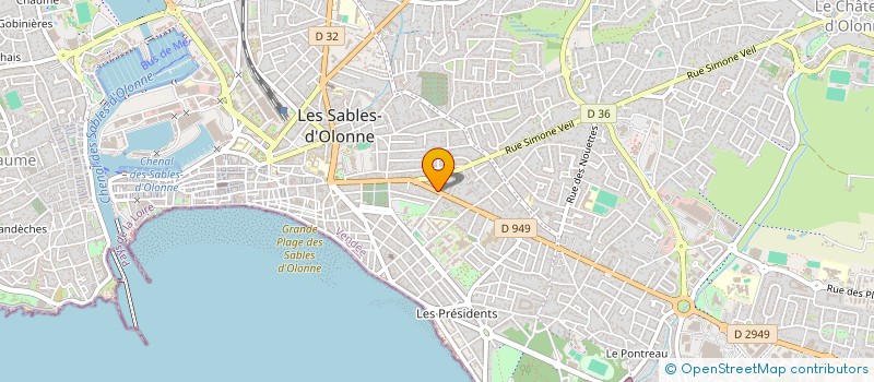 localisation de l'entreprise SOC NOUVELLE PETITDIDIER à LES SABLES D'OLONNE
