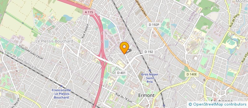 localisation de l'entreprise SOC NOUVELLE REGIONALE DU BATIMENT à ERMONT