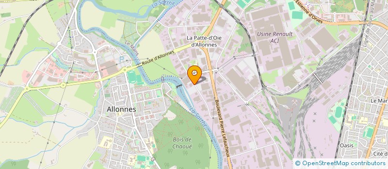 localisation de l'entreprise SOC NOUVELLE SAPAJOU  LE MANS