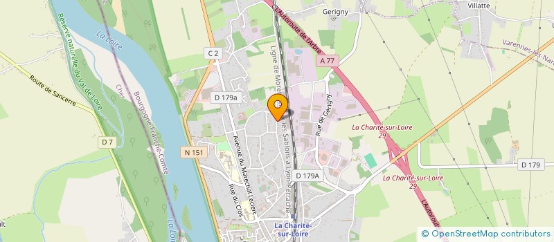 localisation de l'entreprise SOC NOUVELLE SYSTEMES ET MATERIELS VOIRI à LA CHARITE-SUR-LOIRE