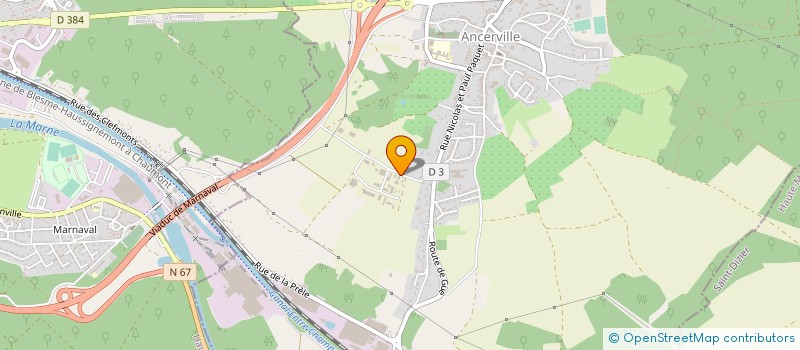 localisation de l'entreprise SOC NOUVELLE TECHNIQUE ETANCHE à ANCERVILLE