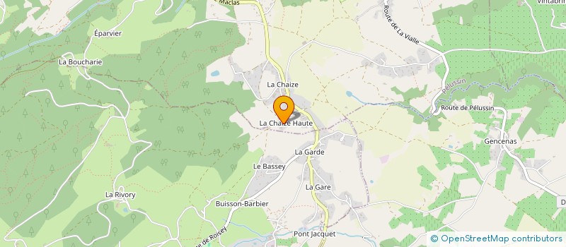 localisation de l'entreprise SOC NOUVELLE TISSAGES SOIERIES CHAIZE à PELUSSIN