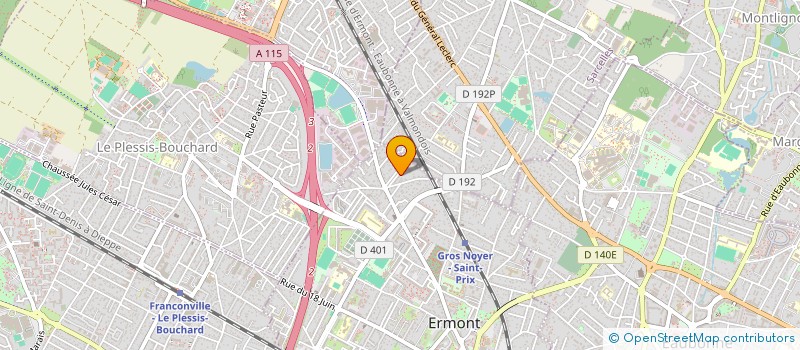 localisation de l'entreprise SOC NOUVELLE TRANSPORTS ALLENDE  ERMONT