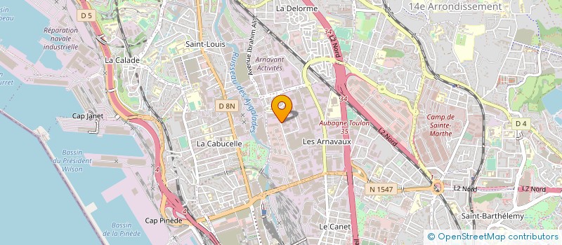 localisation de l'entreprise SOC NOUVELLE TRANSPORTS DEMENAG MODERNES à MARSEILLE
