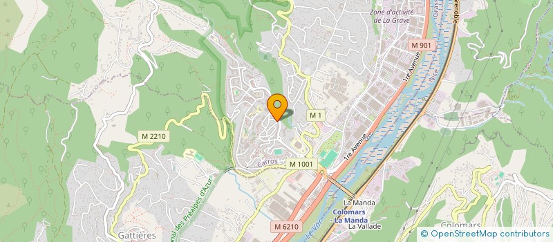 localisation de l'entreprise SOC NOUVELLE TRANSPORTS RAPIDES NICOIS à CARROS