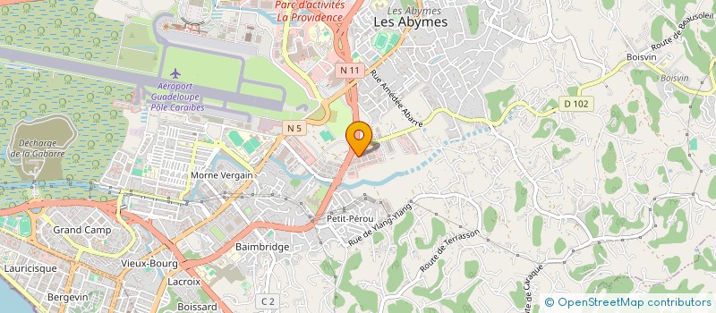localisation de l'entreprise SOC NOUVELLE TRAVAUX BTP DISTRIBUTION à LES ABYMES