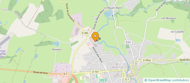 localisation de l'entreprise SOC NOUVELLE VINYCUIR à LAPALISSE