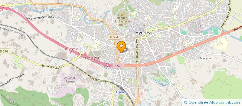 localisation de l'entreprise SOC OCCE à HYERES