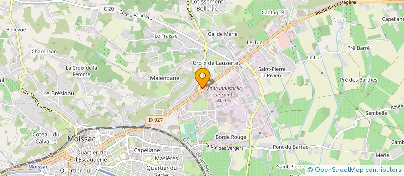 localisation de l'entreprise SOC OCCITA COMMERCIALISATION ALIMENTAIRE à MOISSAC