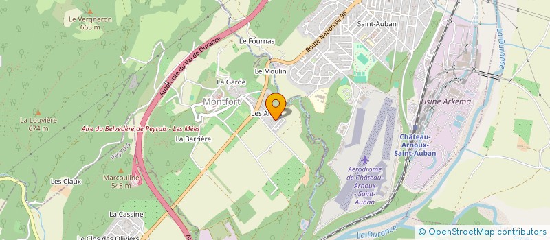 localisation de l'entreprise SOC ODONTO MEDICALE à CHATEAU-ARNOUX-SAINT-AUBAN