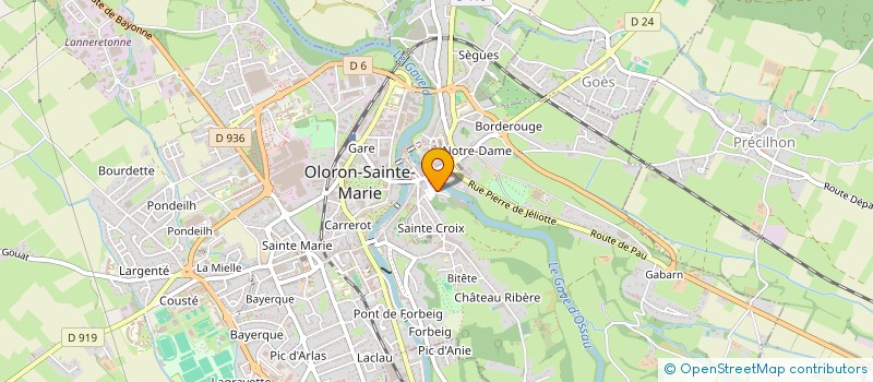 localisation de l'entreprise SOC OLORANAISE CHARPENTE ET COUVERTURES à OLORON-SAINTE-MARIE
