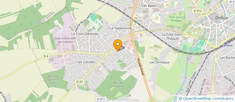 localisation de l'entreprise SOC OLYJONA à VERNOUILLET