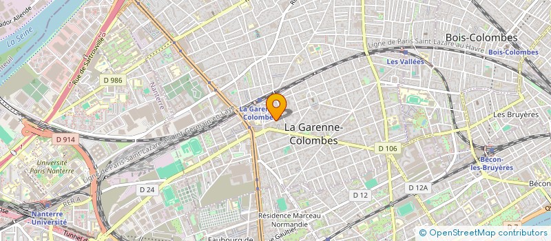 localisation de l'entreprise SOC ONCOLOGIE NORD OUEST L'ILE DE FRANCE à LA GARENNE-COLOMBES