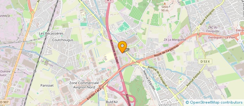 localisation de l'entreprise SOC ONDE MARITIME  SORGUES