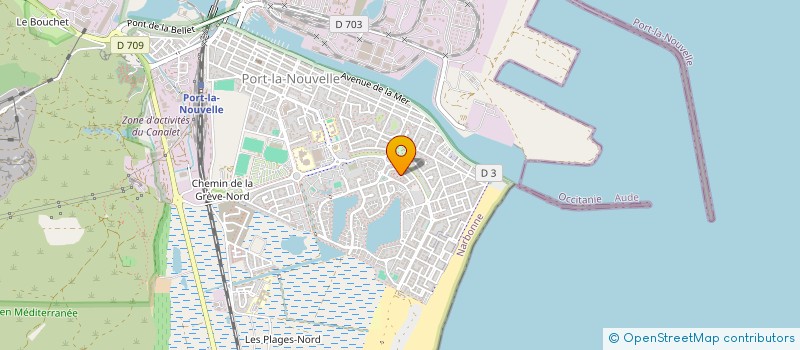 localisation de l'entreprise SOC ORGAN GESTION INVESTISSEMENT LOCATIO  PORT-LA-NOUVELLE