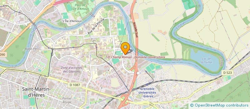 localisation de l'entreprise SOC ORGANIS CONSEIL DEVELOP INFOMATIQUE  GIERES