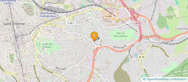 localisation de l'entreprise SOC ORGANIS GESTION ECON COMPTABLE  SAINT-ETIENNE