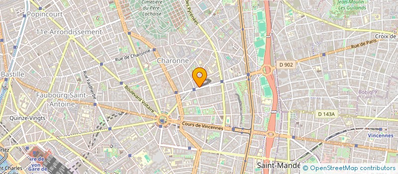 localisation de l'entreprise SOC ORGANISATION ETUDE SERVICE  PARIS