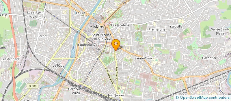 localisation de l'entreprise SOC ORGANISATION, FORMATION ACCUEIL  LE MANS