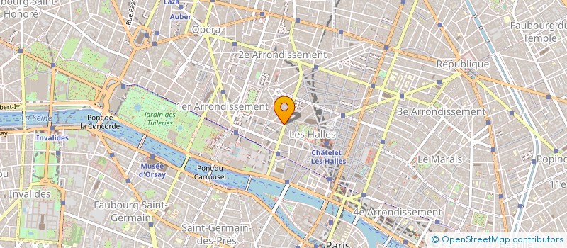 localisation de l'entreprise SOC ORGANISATION METHODE INFOR à PARIS