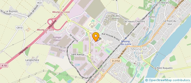 localisation de l'entreprise SOC ORLEANAISE DES METAUX à MEUNG-SUR-LOIRE