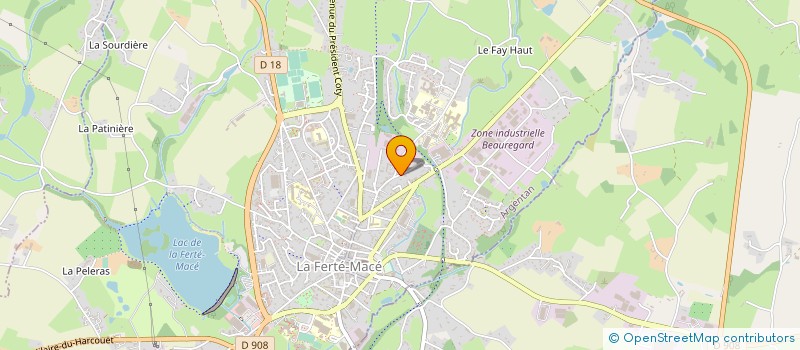 localisation de l'entreprise SOC ORNAISE PRODUITS CIMENT à LA FERTE MACE