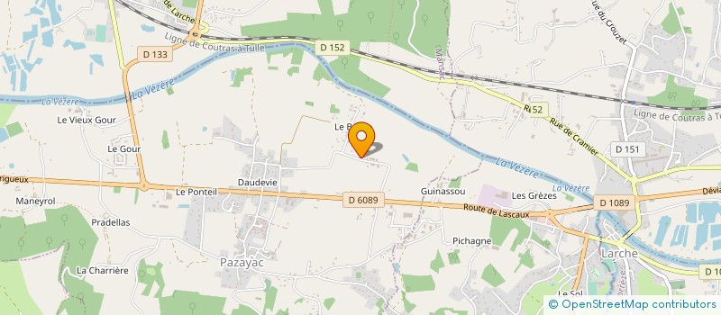 localisation de l'entreprise SOC OUTILLAGE CAOUTCHOUC APPLIC TECHNIQU  TERRASSON-LAVILLEDIEU