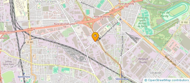 localisation de l'entreprise SOC OUTILLAGE DECOUPAGE EMBOUT CAMBRAGE  VENISSIEUX