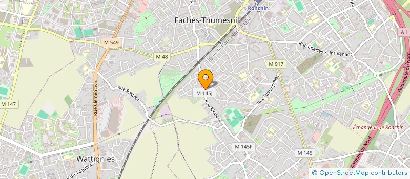 localisation de l'entreprise SOC OUTILLAGE ET MOULAGE DE PRECISION  FACHES-THUMESNIL