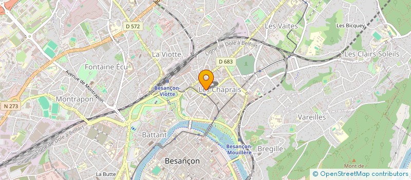 localisation de l'entreprise SOC OUTILLAGE FOURNITURES INDUSTRIELLES à BESANCON