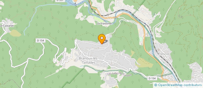 localisation de l'entreprise SOC OUVRIERE TRAV D ART PUBLIC à BRANOUX-LES-TAILLADES