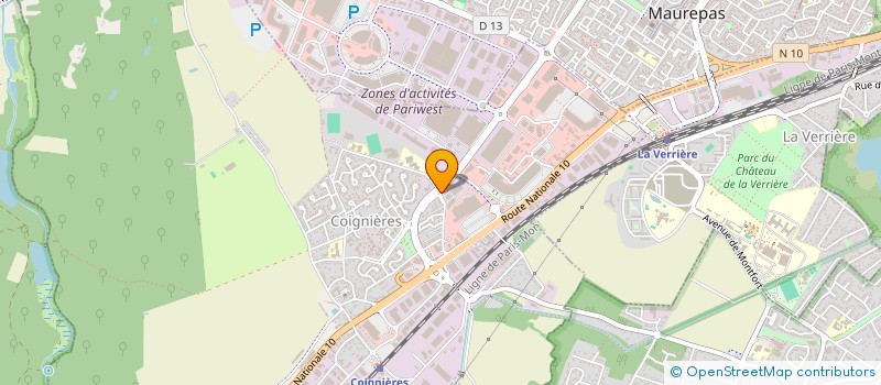 localisation de l'entreprise SOC PALAZZI AUTOMOBILES COIGNIERES SPAC à COIGNIERES