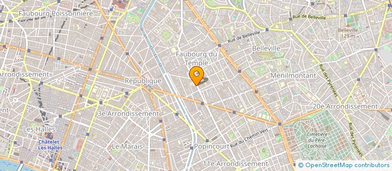 localisation de l'entreprise SOC PARA-MEDICALE PARMENTIER à PARIS