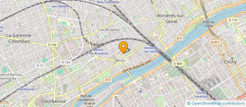 localisation de l'entreprise SOC PARC PRIGENT  COURBEVOIE