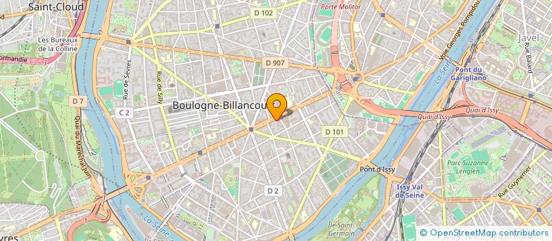 localisation de l'entreprise SOC PARIS APPROV DISTRI 24 HEURES SUR 24 à BOULOGNE-BILLANCOURT