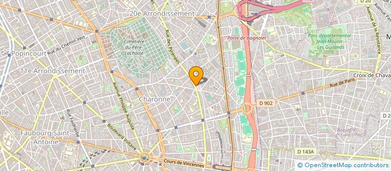 localisation de l'entreprise SOC PARIS HOTEL PYRENEES à PARIS