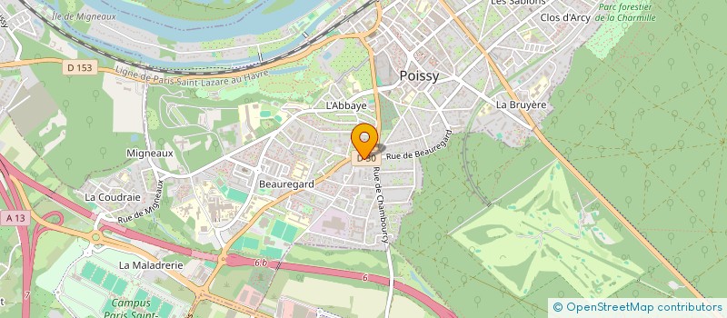 localisation de l'entreprise SOC PARISIENNE DES VINS DE L AUDE à POISSY