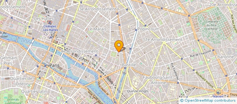 localisation de l'entreprise SOC PARISIENNE DISTRIBU ARTIST  PARIS